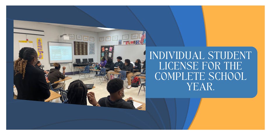 Individual student license for the complete school year