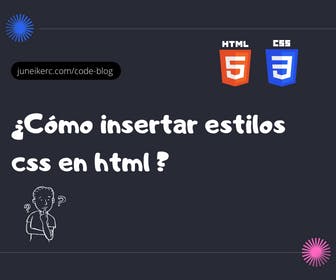 Imagen destacada del post: Cómo insertar estilos css en html