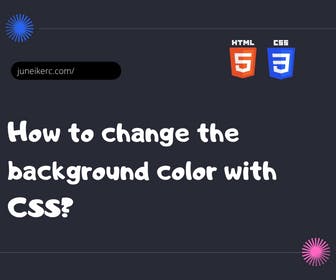 How to change the background color in HTML with CSS