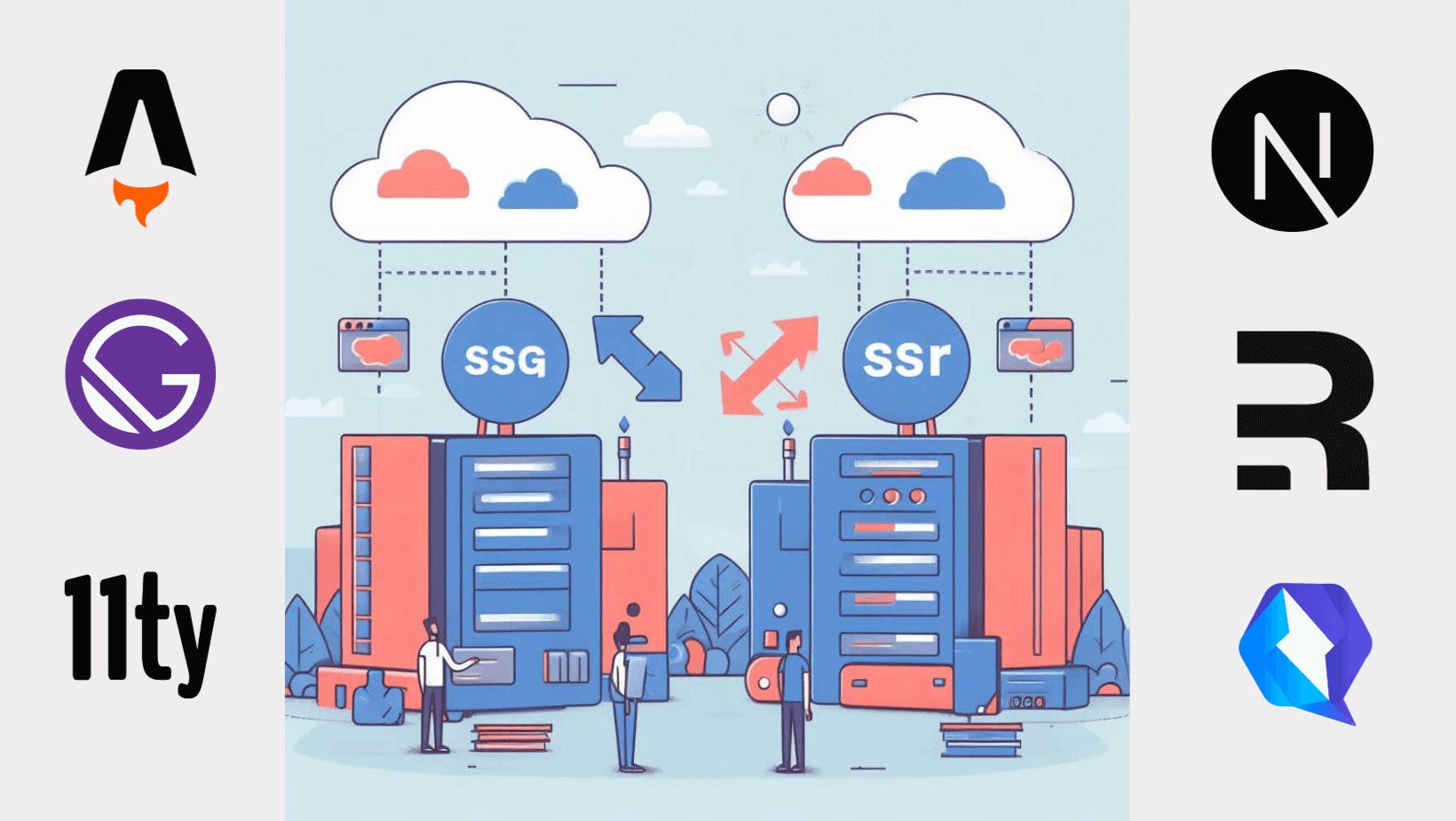 generadores de sitios estaticos vs frameworks ssr