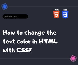 Featured image of the post: How to change text color in HTML with CSS