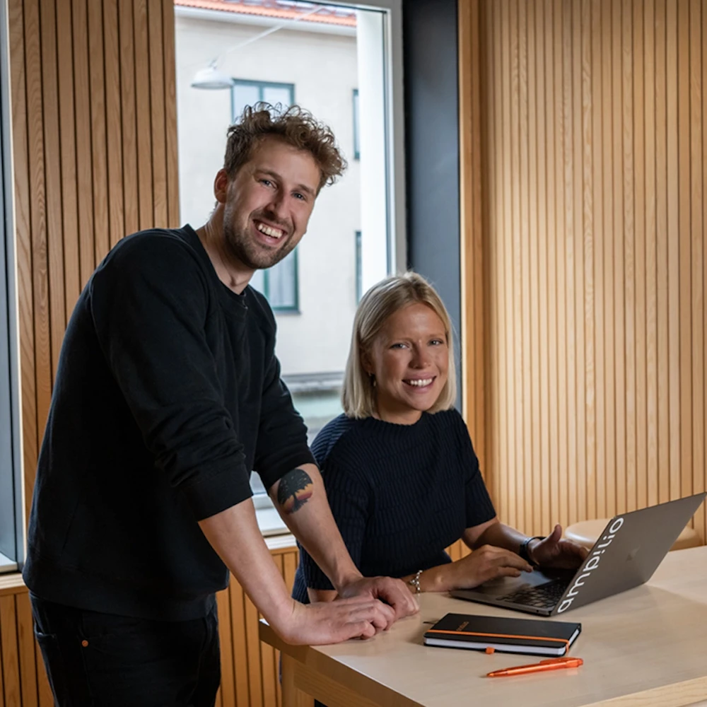 Two people at Ampilio