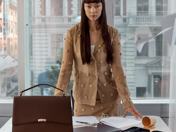 Woman in office