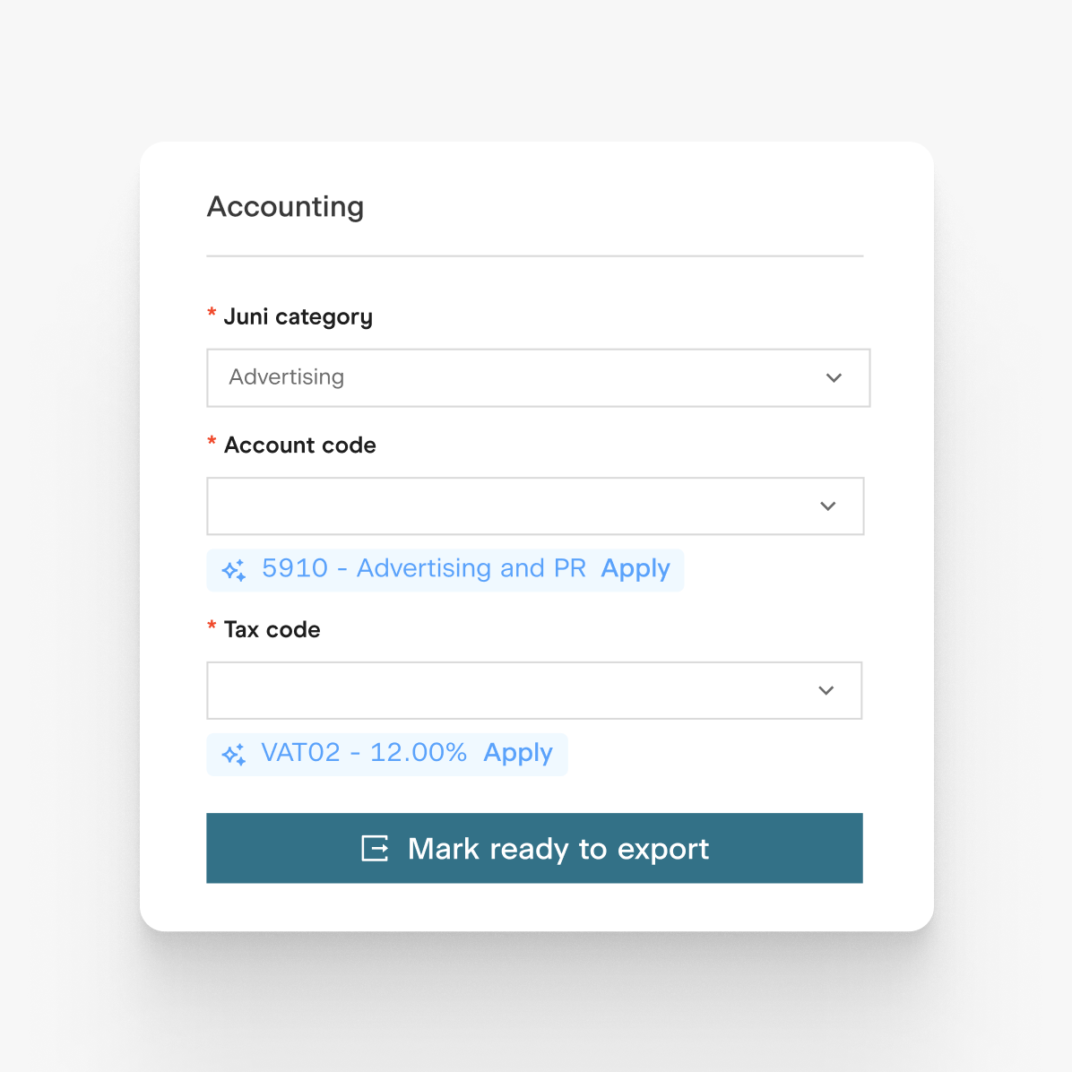 Get a full overview of your spend -instantly.