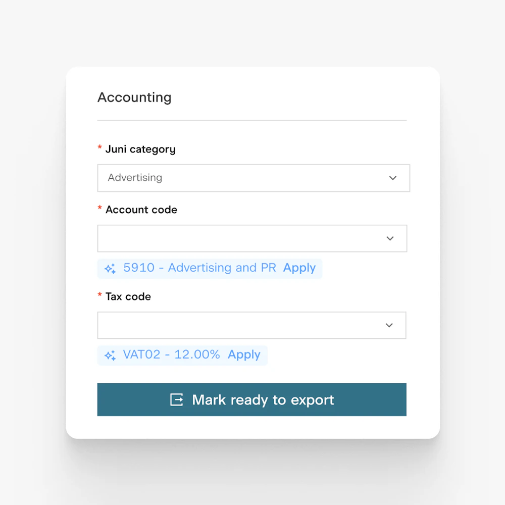 Get a full overview of your spend -instantly.