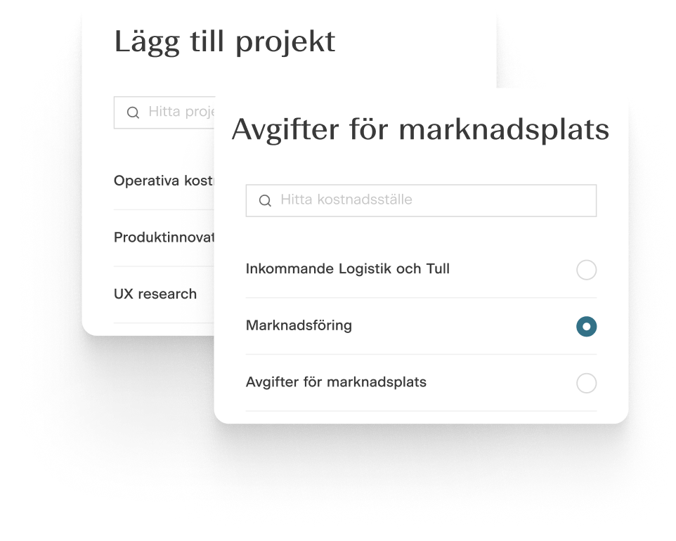 Rätt bokföringsdata, direkt vid köpet