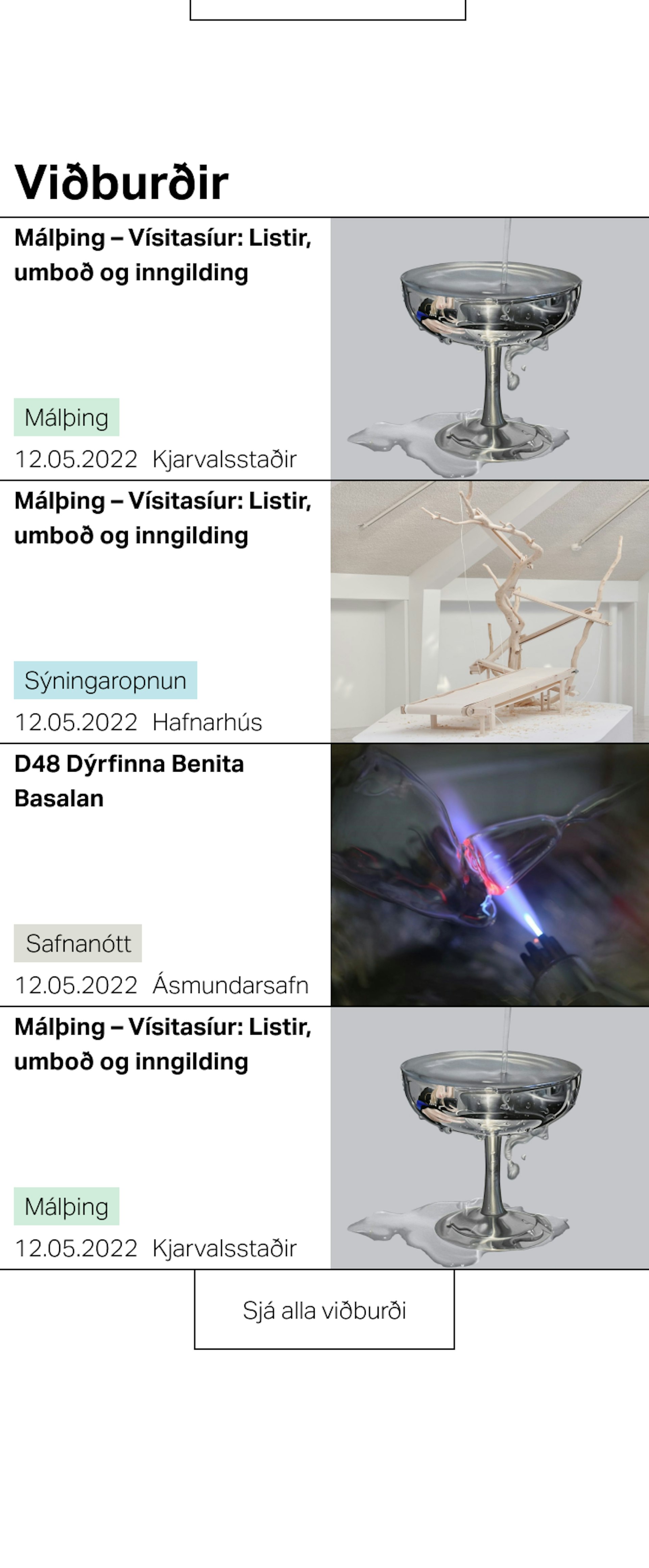 Mynd af hluta af hönnun Júní fyrir Listasafn Reykjavíkur