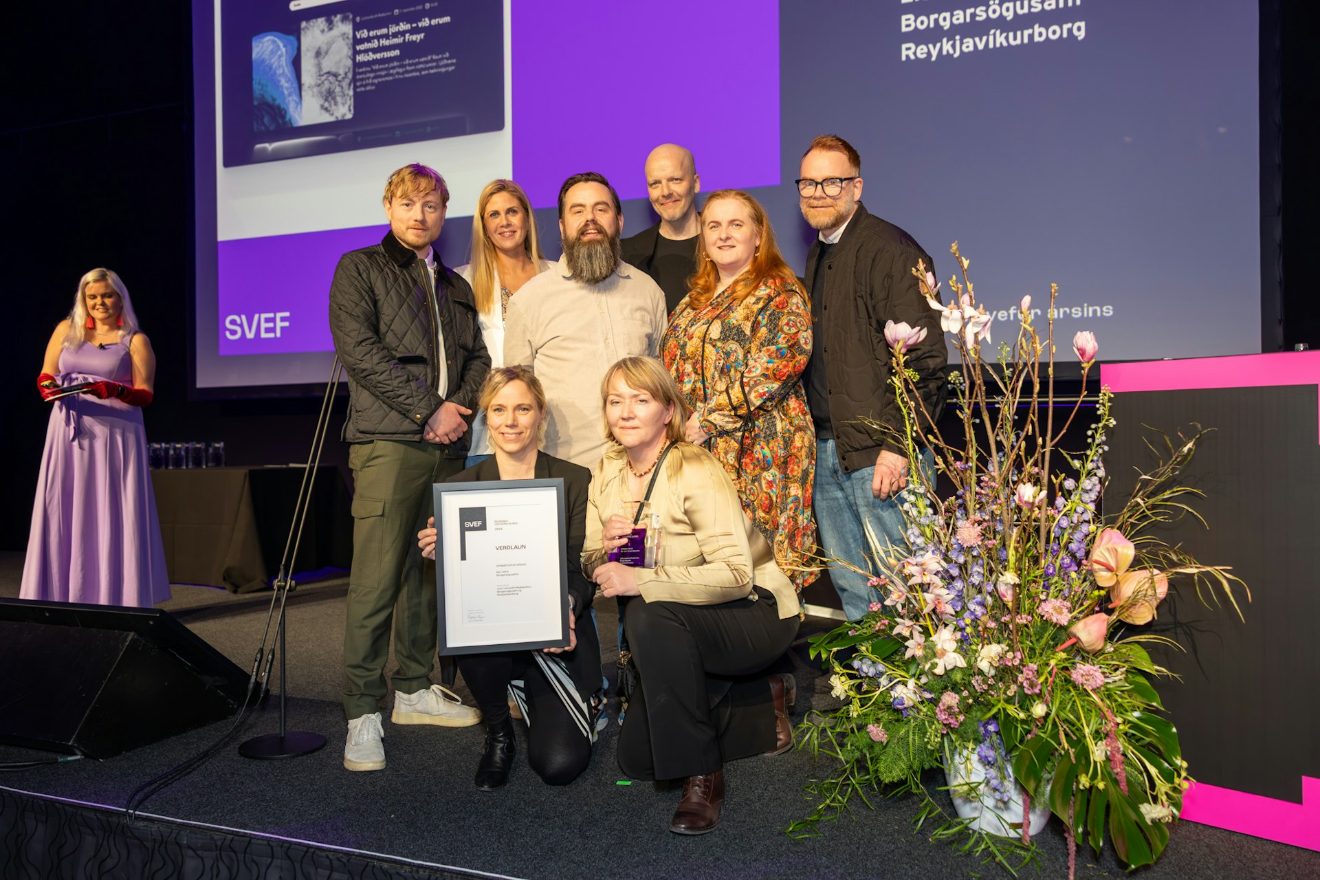 Júní ásamt Borgarsögusafni taka við íslensku vefverðlaununum