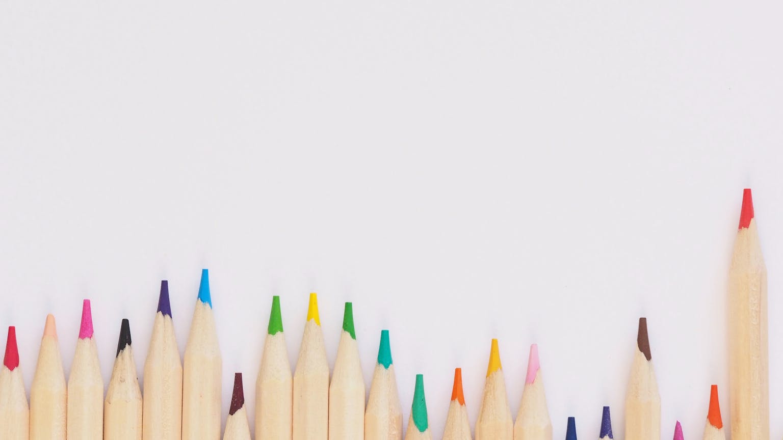 A selection of coloured pencils