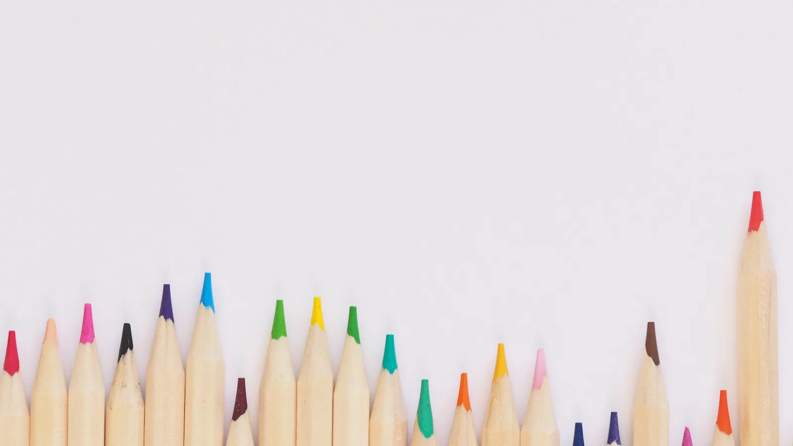 A selection of coloured pencils