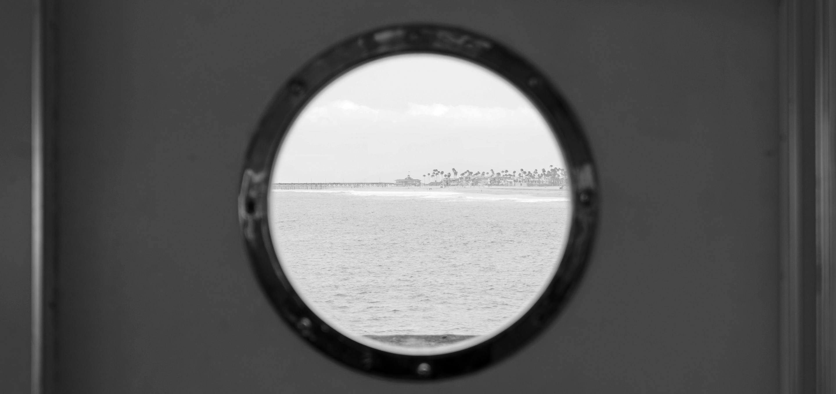 Porthole of a beach