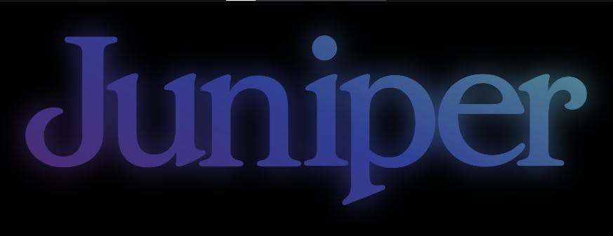 Juniper Logo with background blur