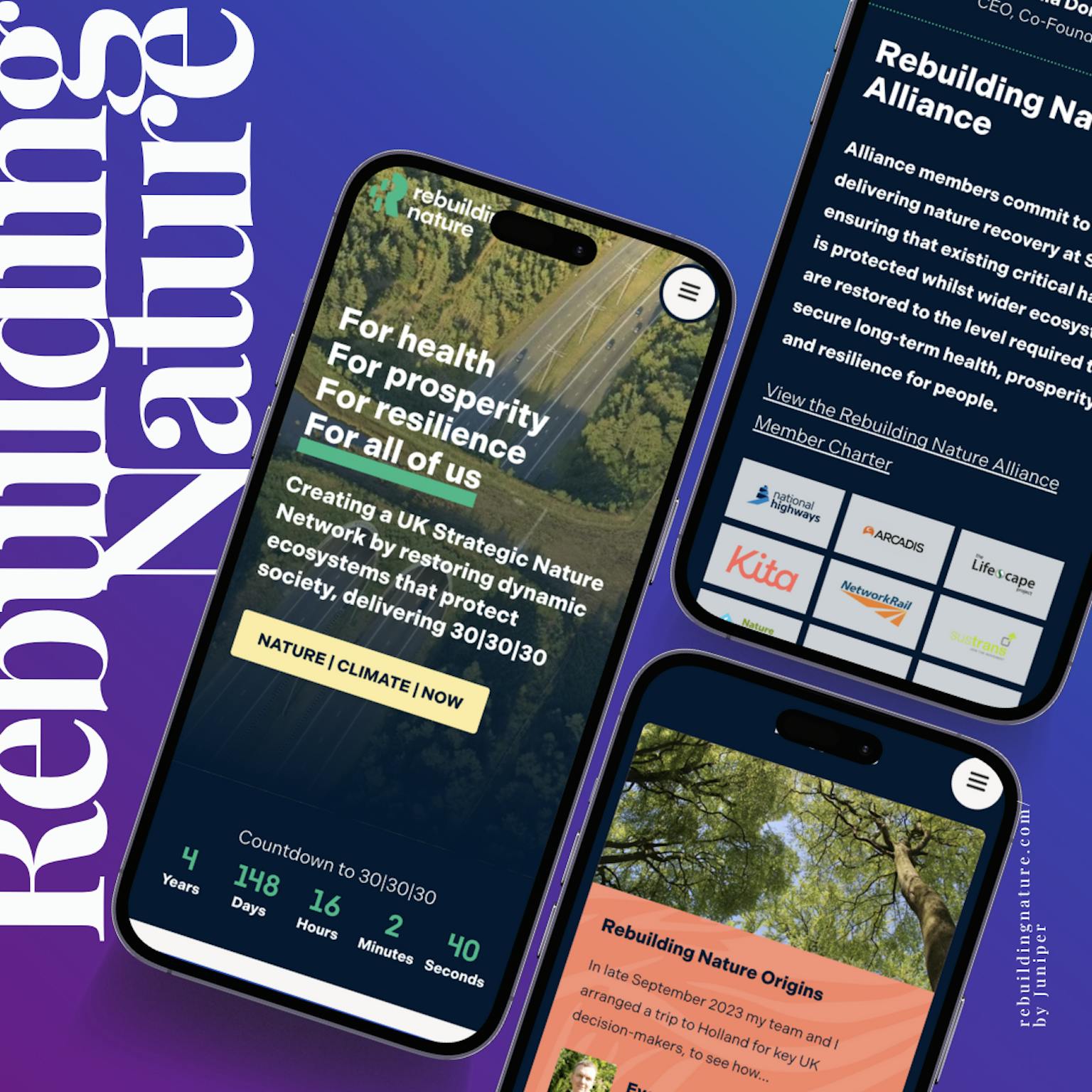 mockups of Rebuilding Nature