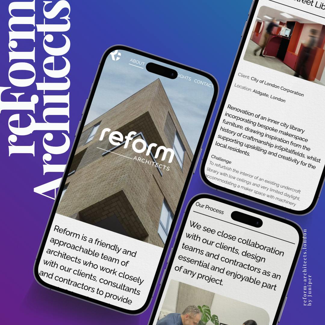 mockups of Reform Architects