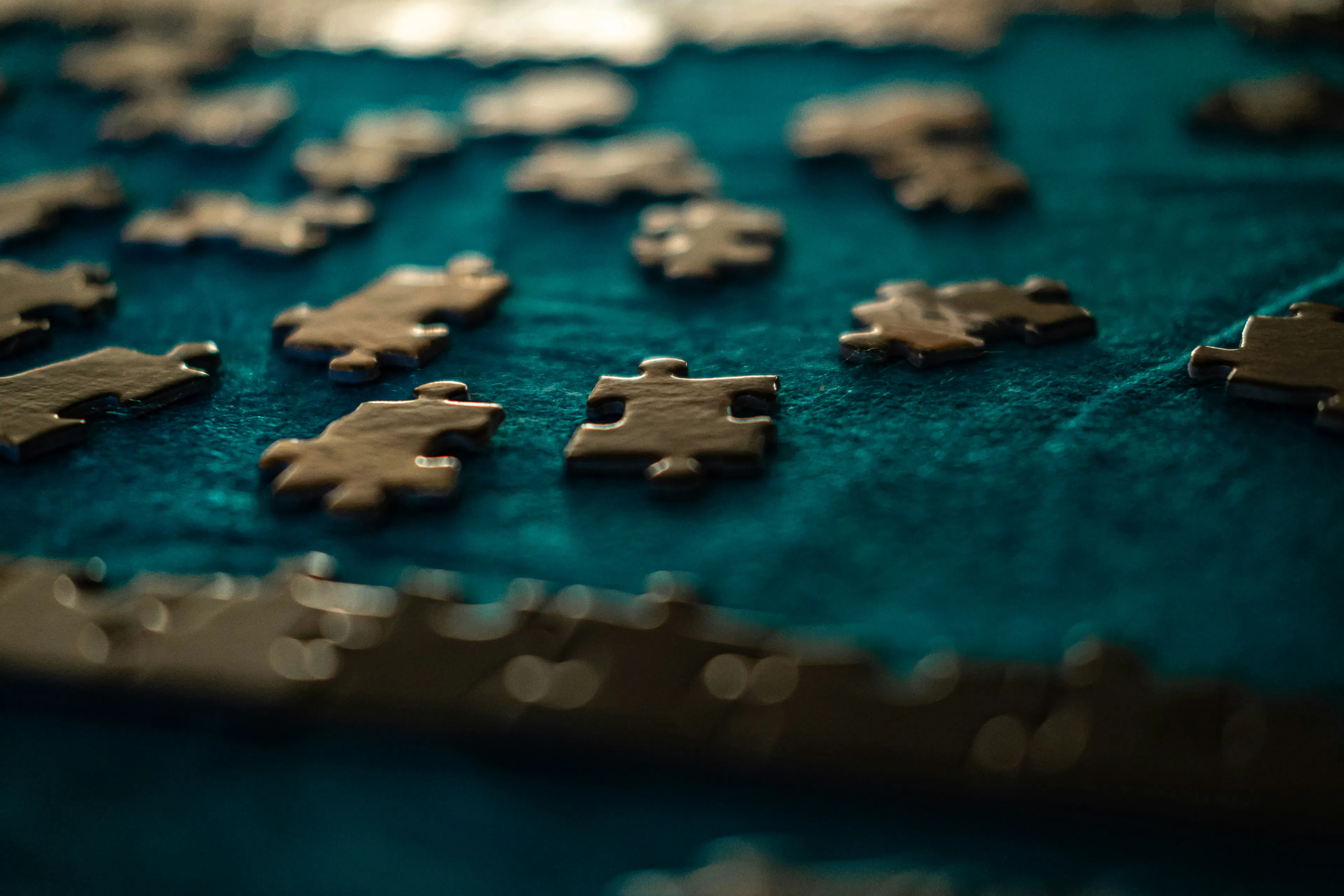 puzzle with many missing pieces