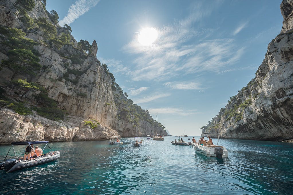 Balade en bateau aux calanques