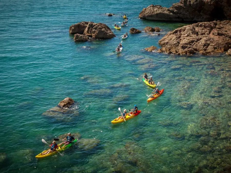 kayak en famille