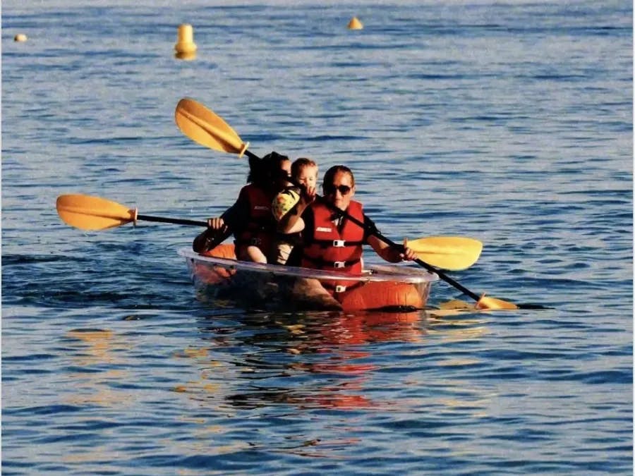kayak transparent côte d'azur