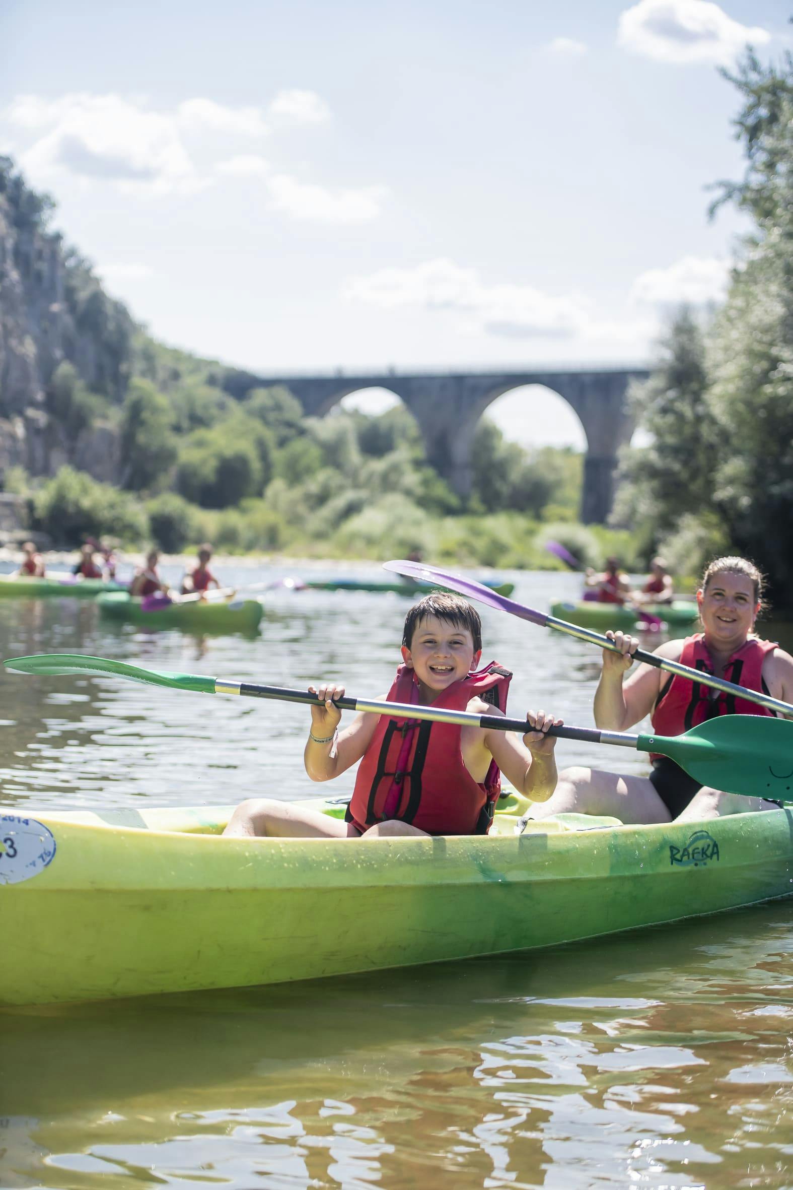 Canoë kayak en famille