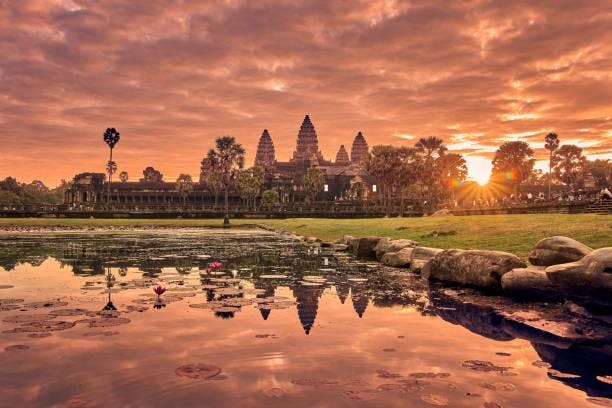 cambodge en famille lever du soleil Angkor-Wat
