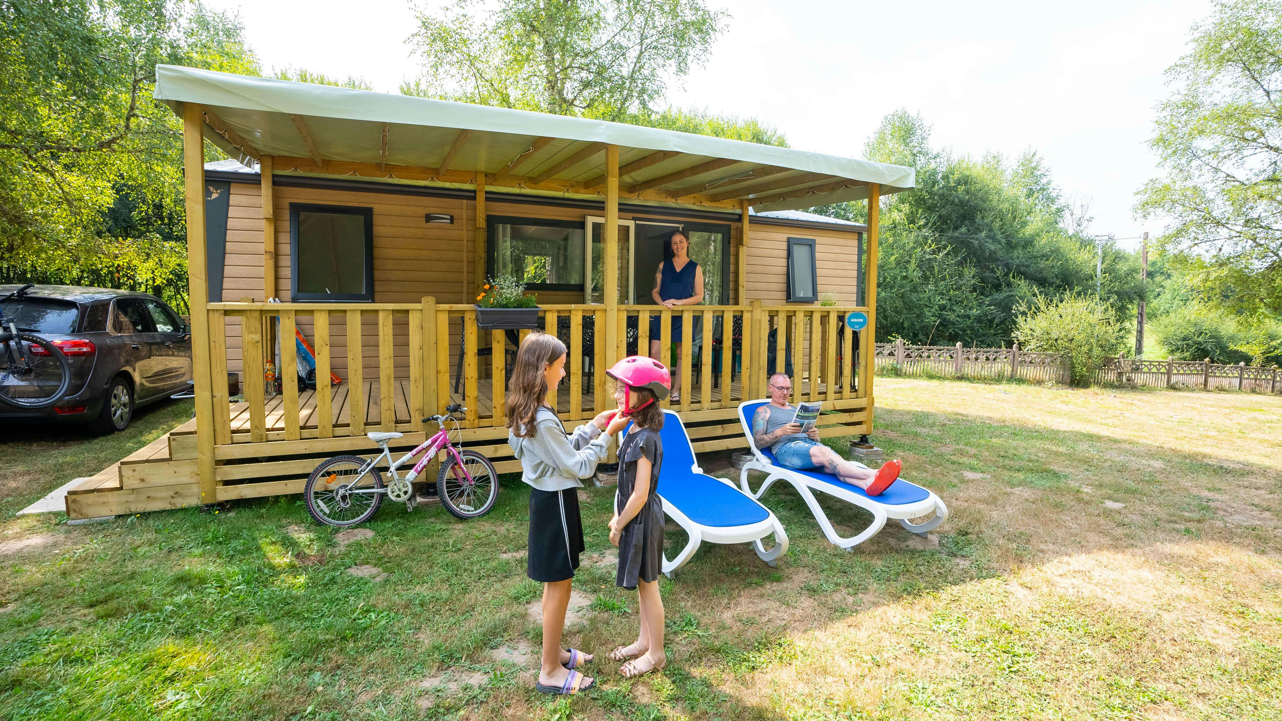 Mobil-home premium tribu pour familles 6/8 personnes