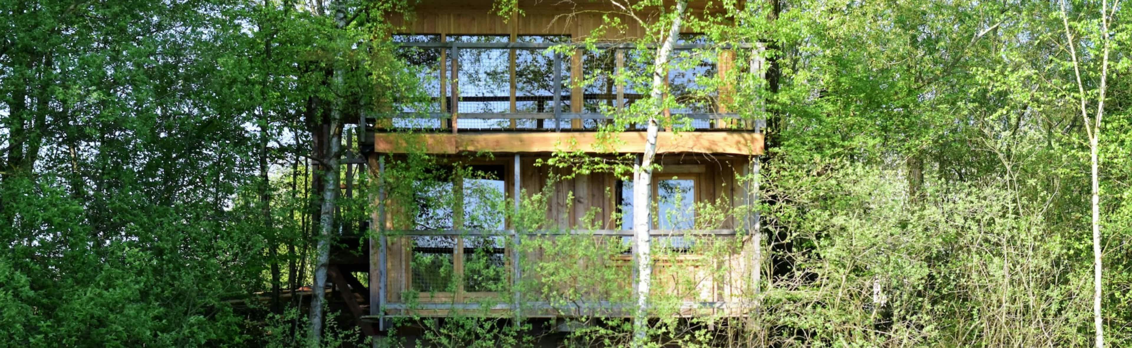 Cabane insolite pour familles avec spa dans l'Oise