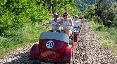 Activité famille vélorail ardèche