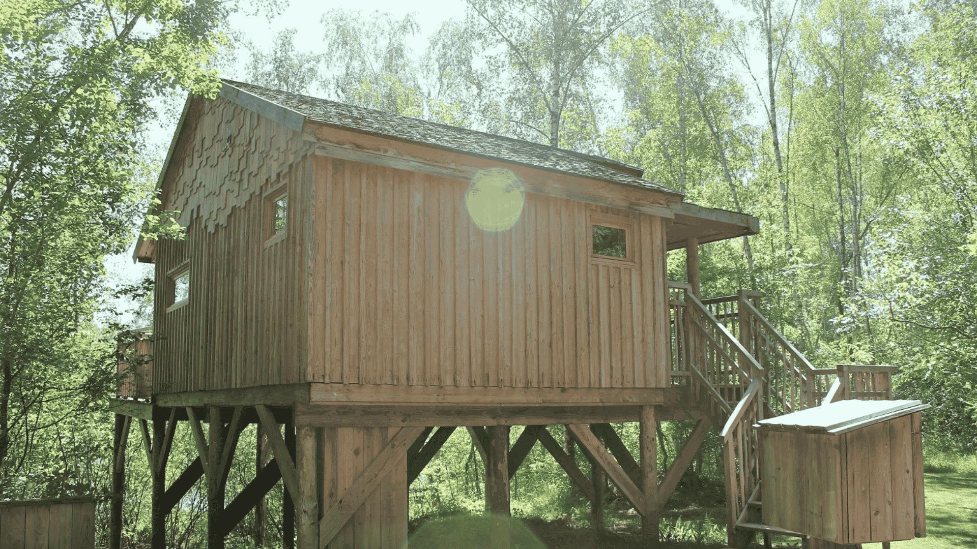 Cabane insolite pour familles oise