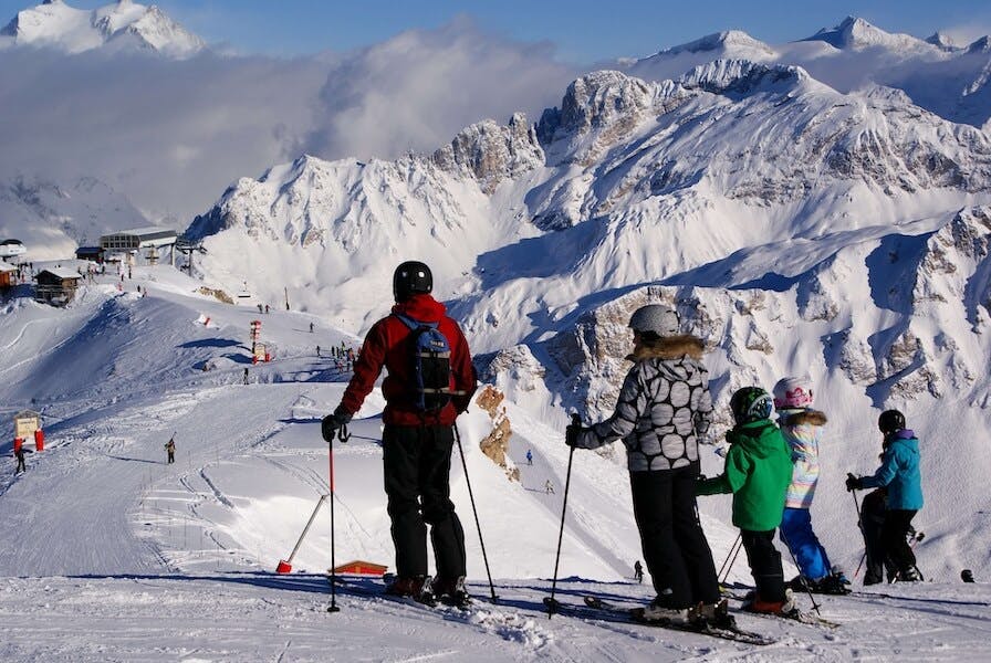 Vacances au ski en famille dans les Alpes, les 3 vallées