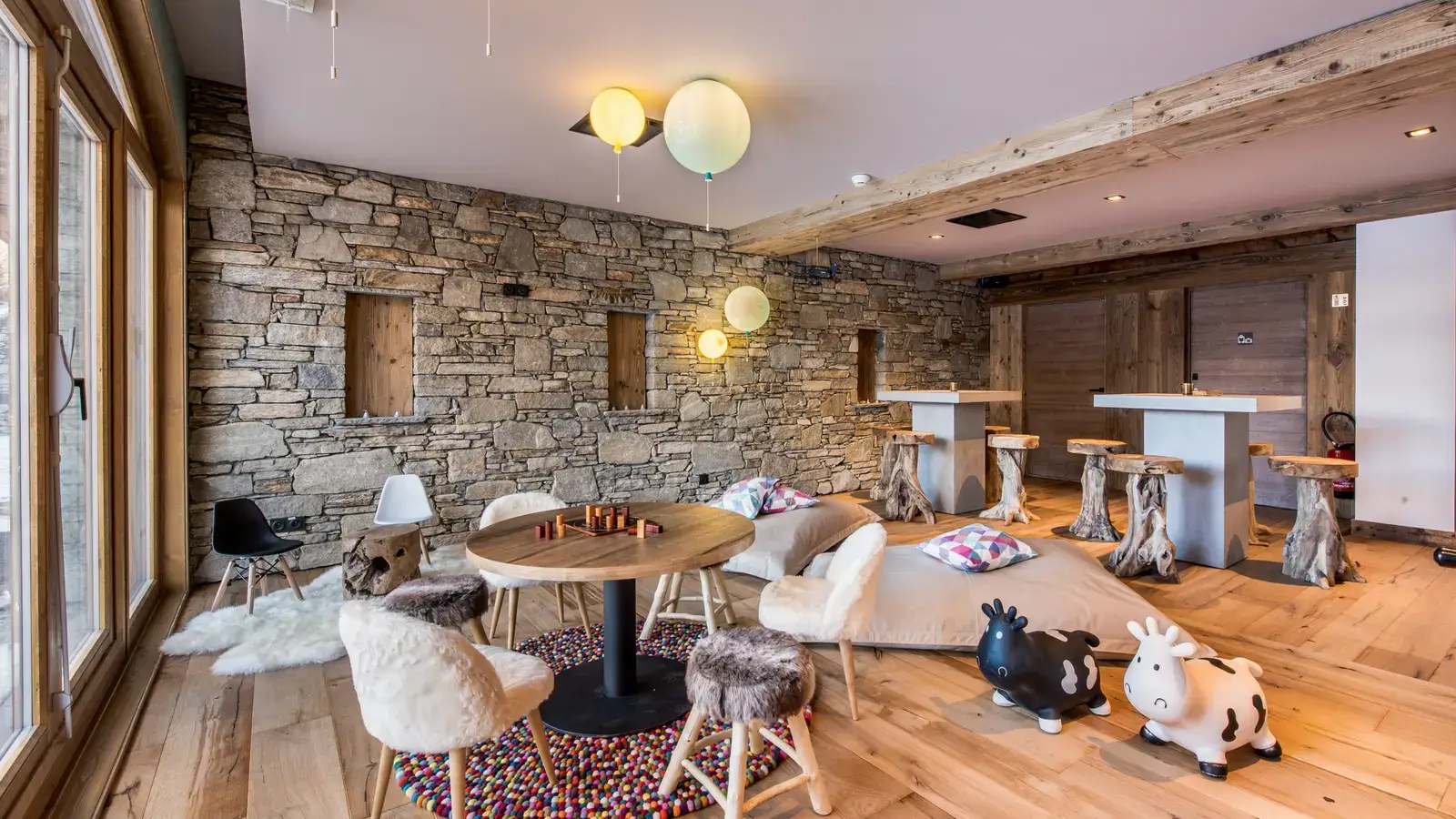 salle de jeux chalet val d'isère