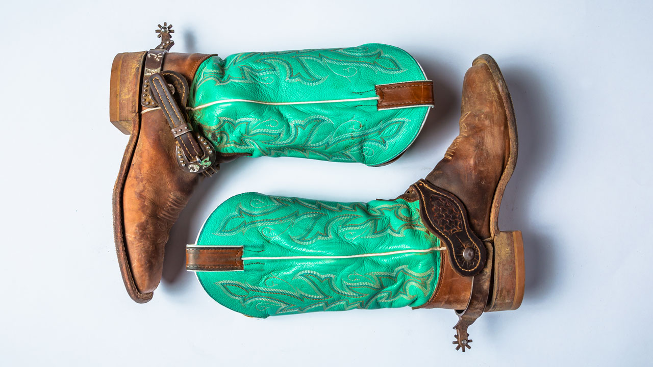 Justin Boots worn by Sherry Cervi.