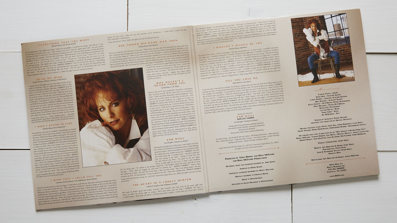 Reba's multi-platinum "Read my Mind" 25th anniversary edition includes a live bonus track of the song "And Still."