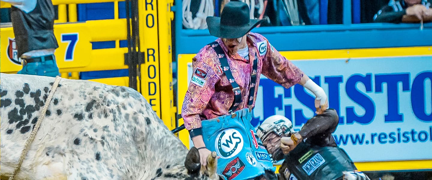 Cody Webster at rodeo event