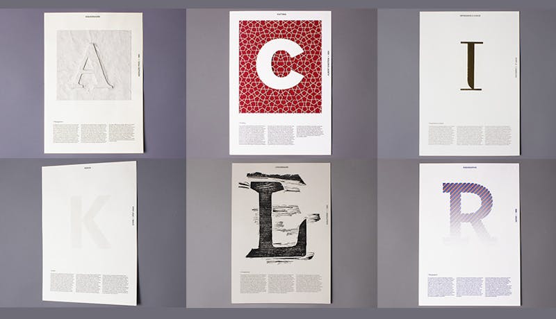 some of the ABCs of Printing posters