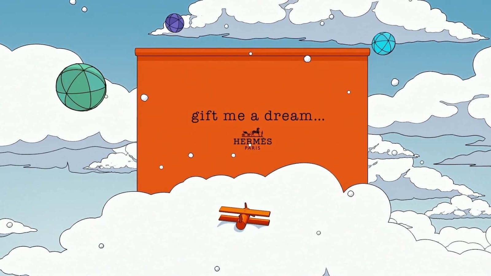 hermes gift me a dream preview a plane on top of a cloud