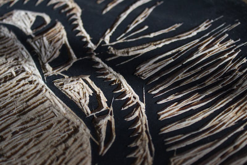 woodcut mouth