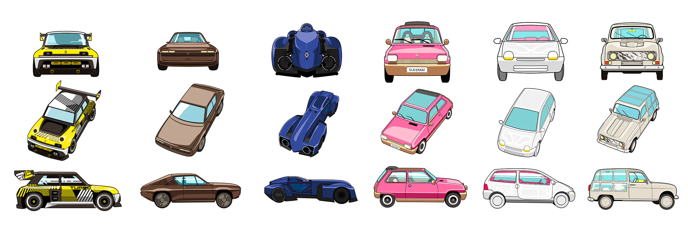 image car illustrations