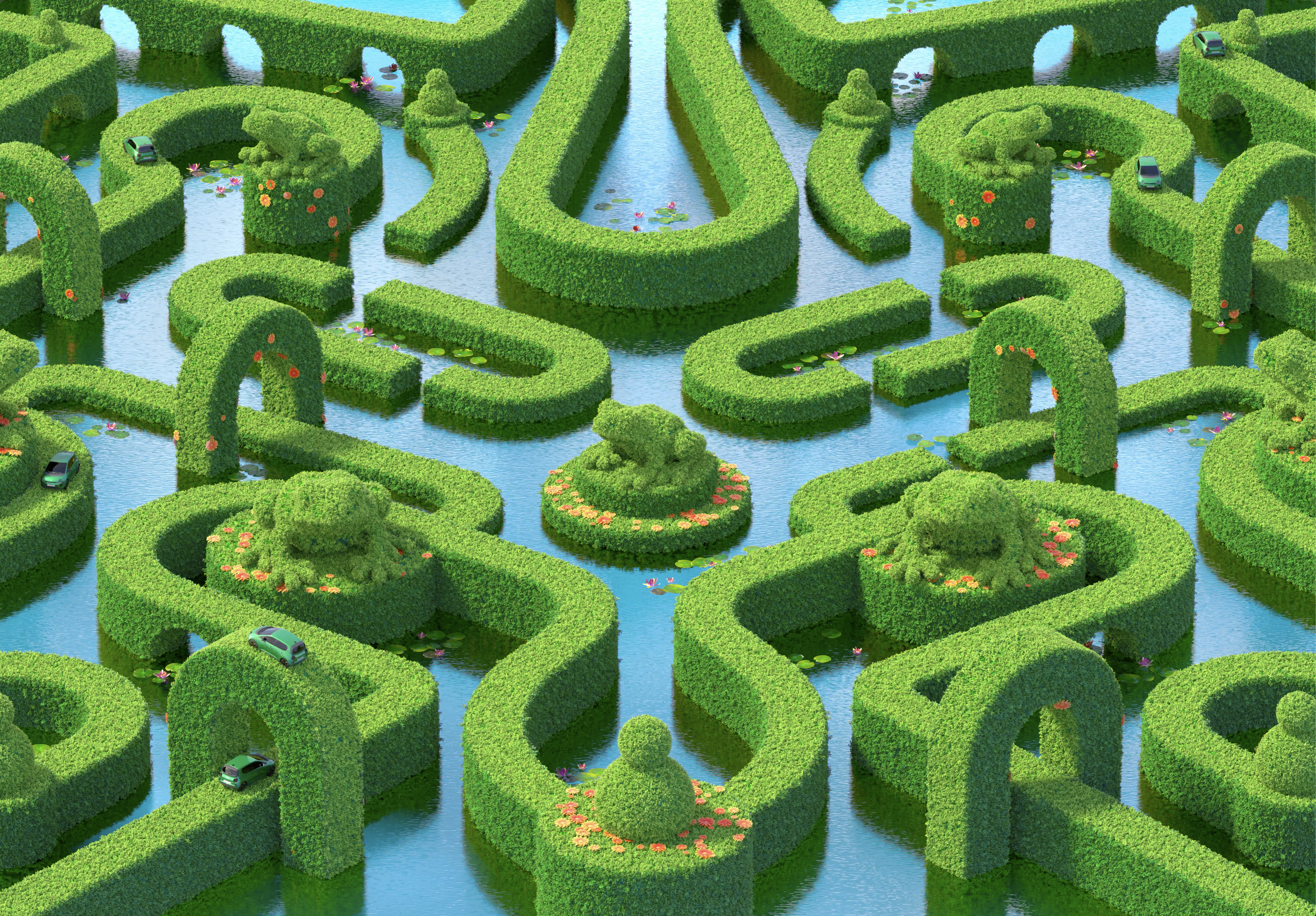 video the playground, french garden