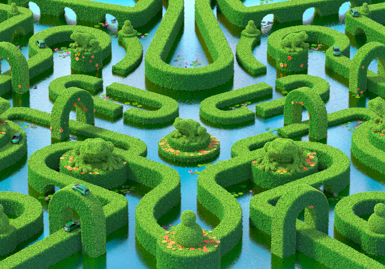 video the playground, french garden