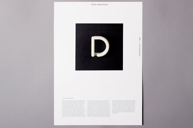 poster on 3D prniting technique