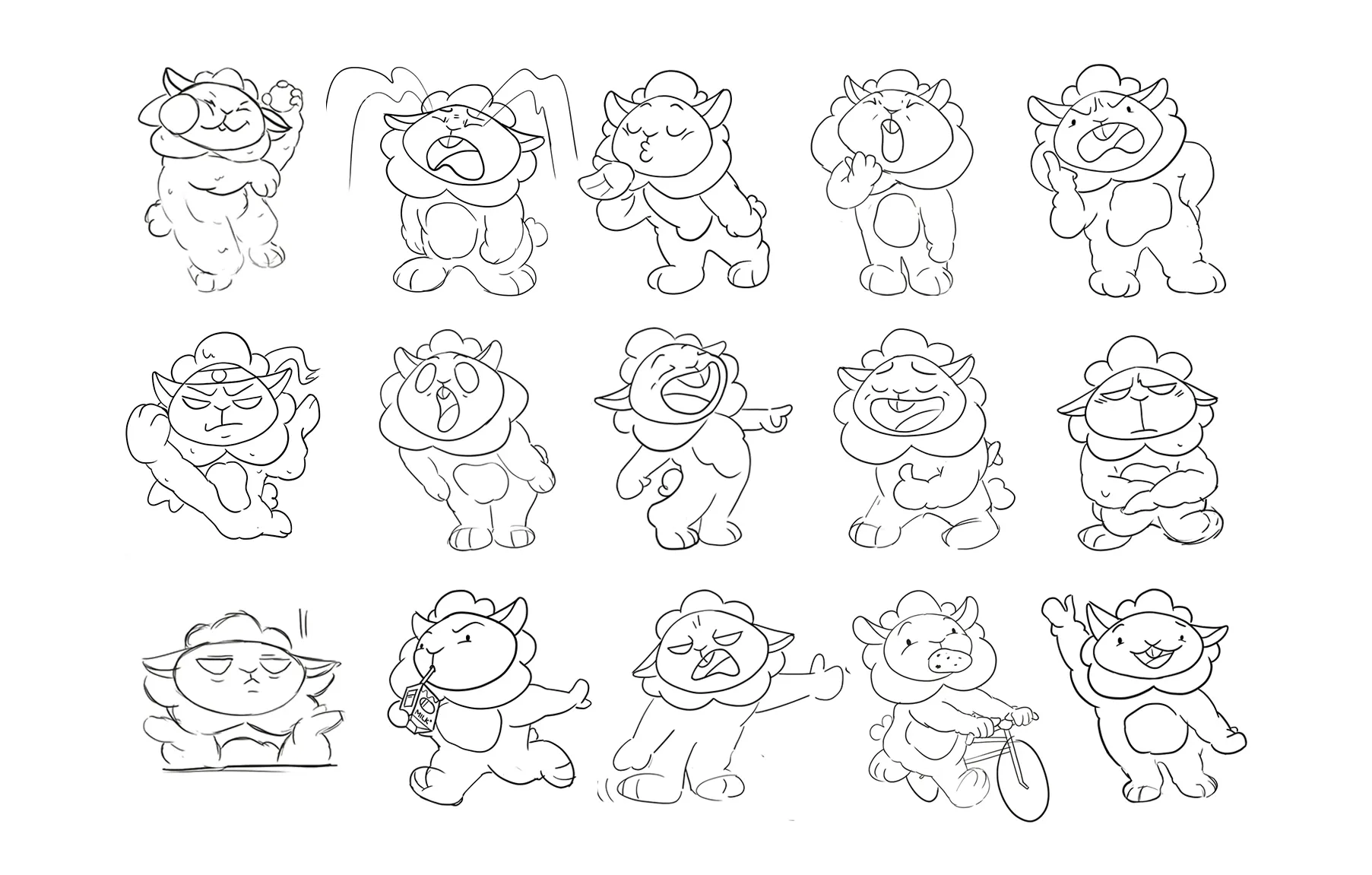 ponpon character design
