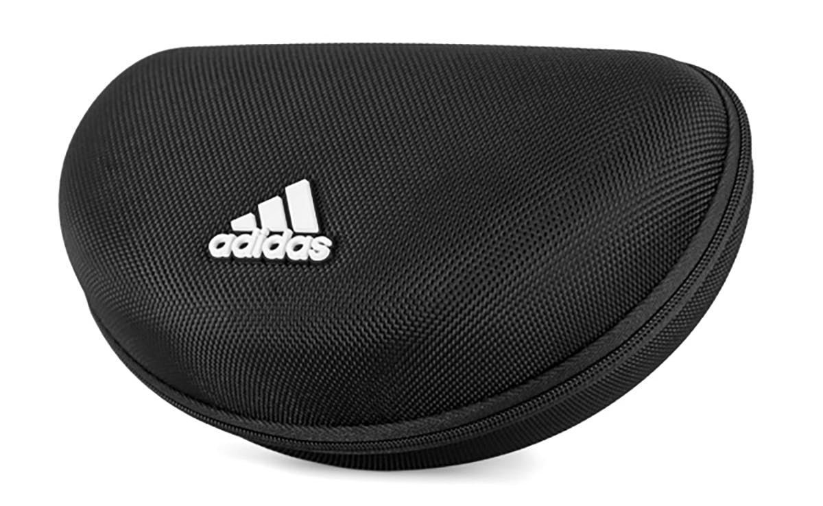 Adidas OR0047 Shiny Black and White/Smoke Lenses