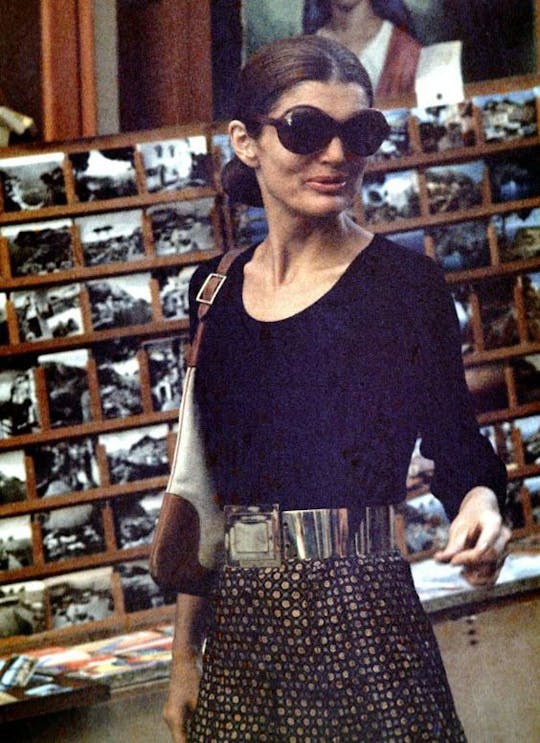 Jacqueline Kennedy wearing sunglasses