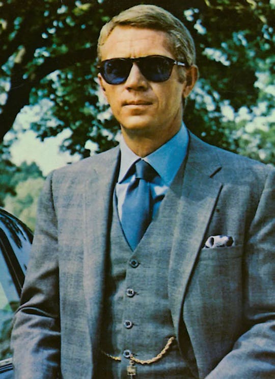 Steve McQueen wearing Persol sunglasses