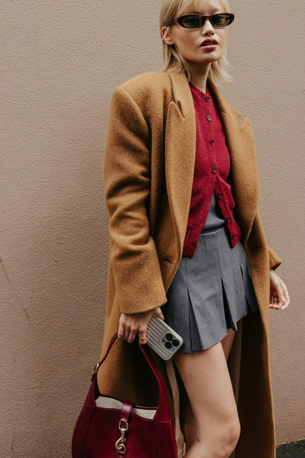 Woman wearing Saint Laurent Shade at Australian Fashion Week.