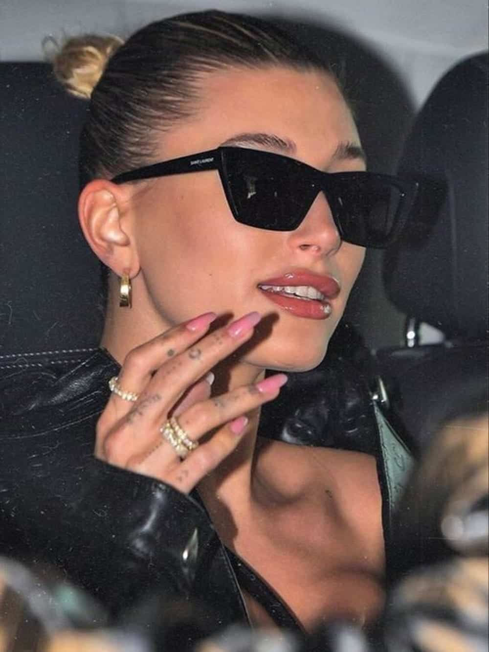 hailey bieber ysl sunglasses