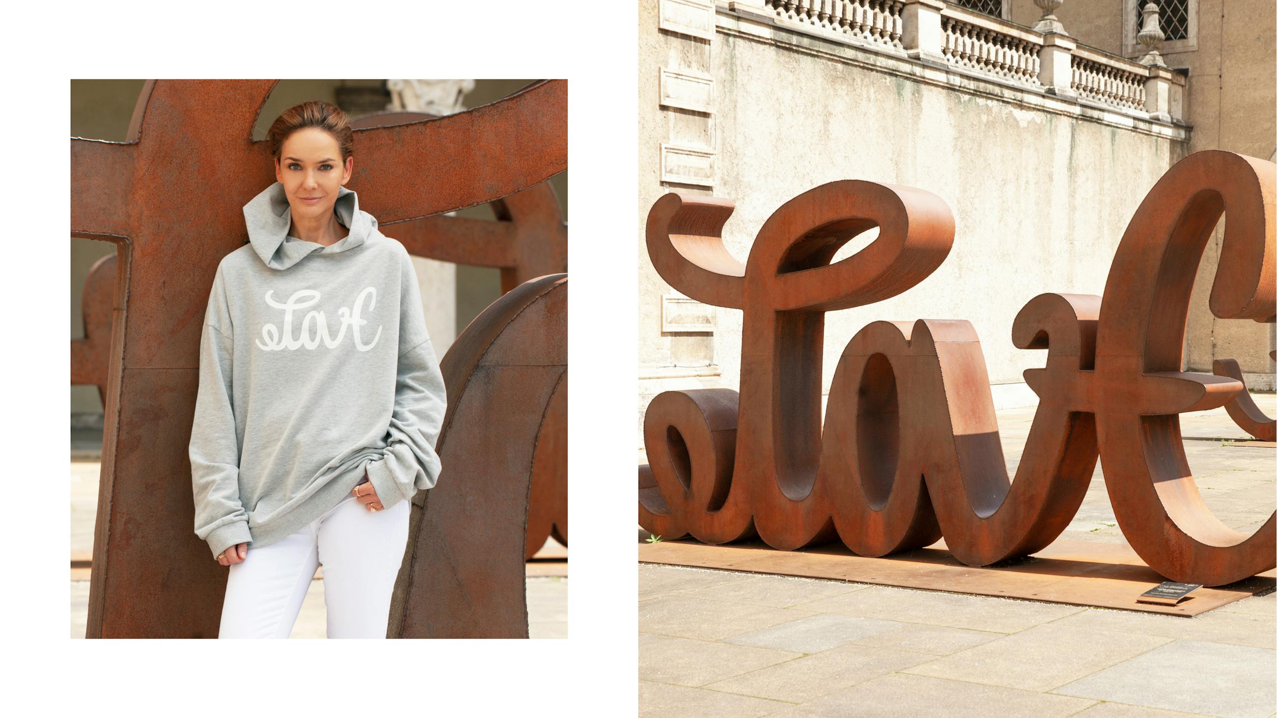 Hoodie LOVE HATE x JUVIA