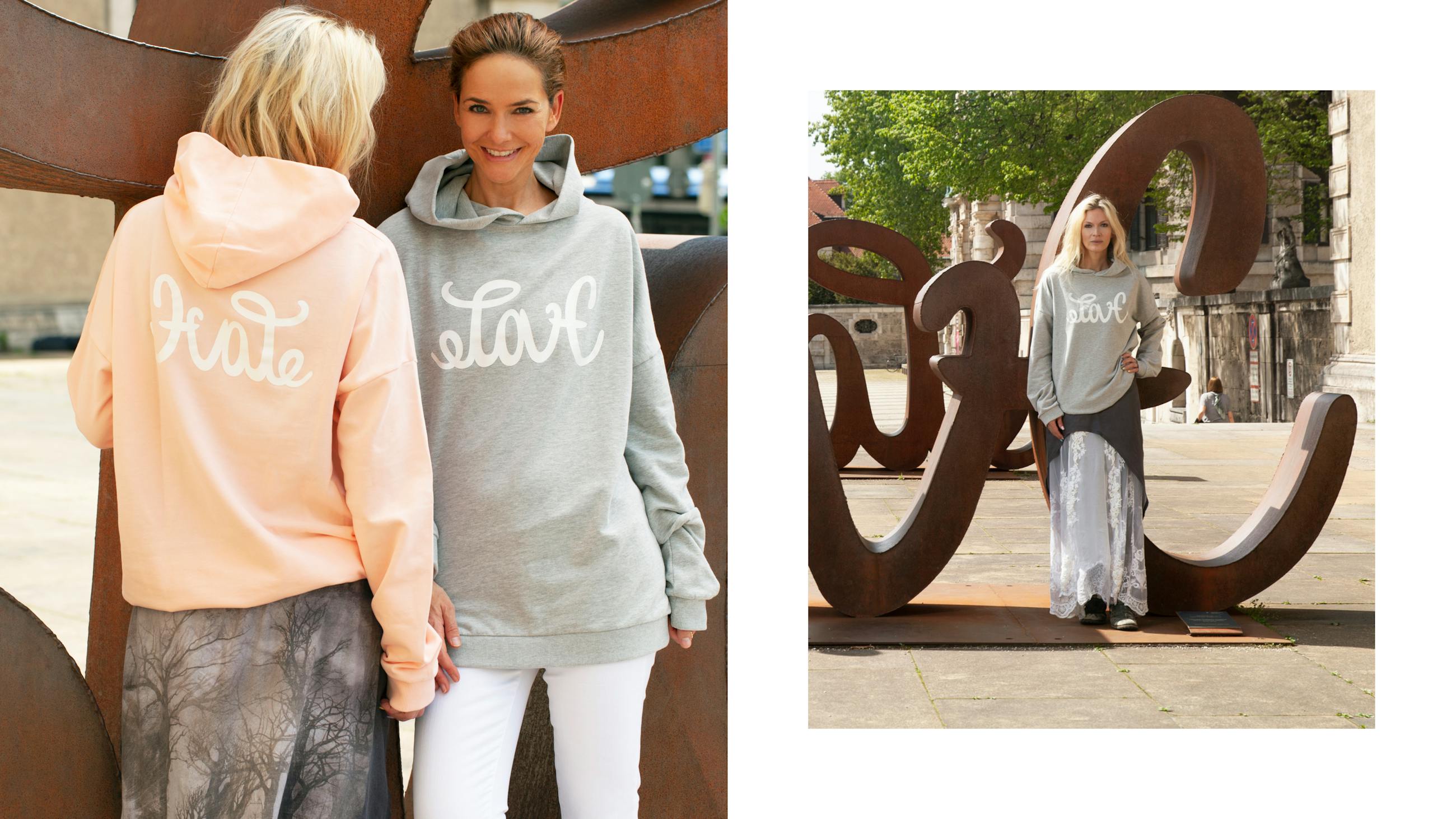 Hoodie LOVE HATE x JUVIA