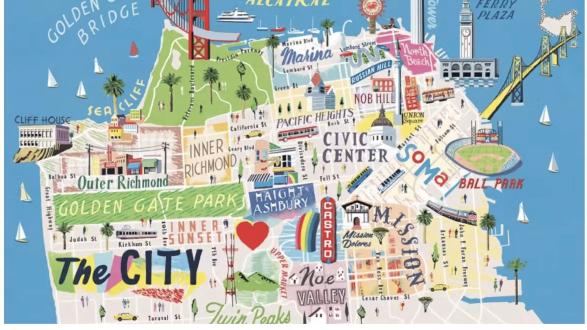 Map of the city of San Francisco