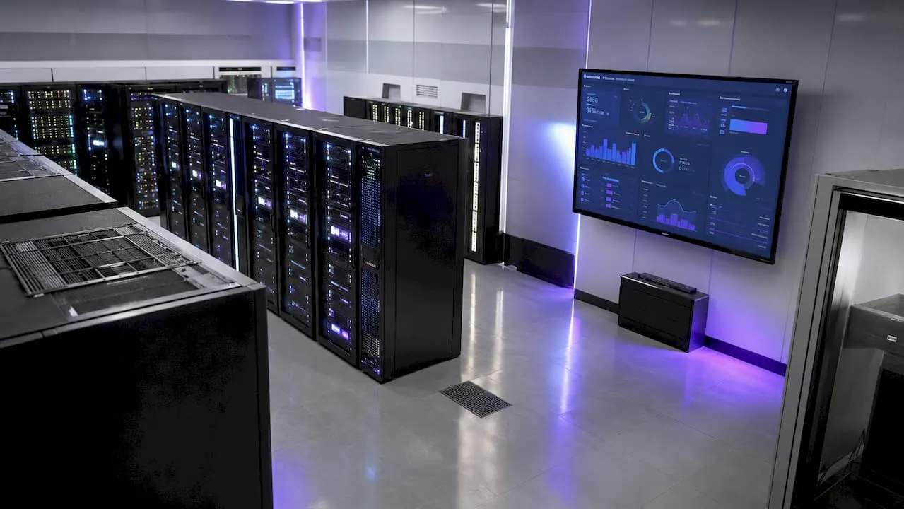 Energy-efficient network hardware in server room